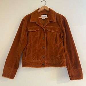 Vintage y2k burnt orange corduroy jacket, A.M.I., size M